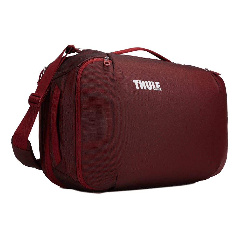 Thule Subterra convertible carry on luggage ember red