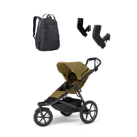 Thule Urban Glide 3 + Thule changing backpack + Thule urban glide 3 car seat adapaters