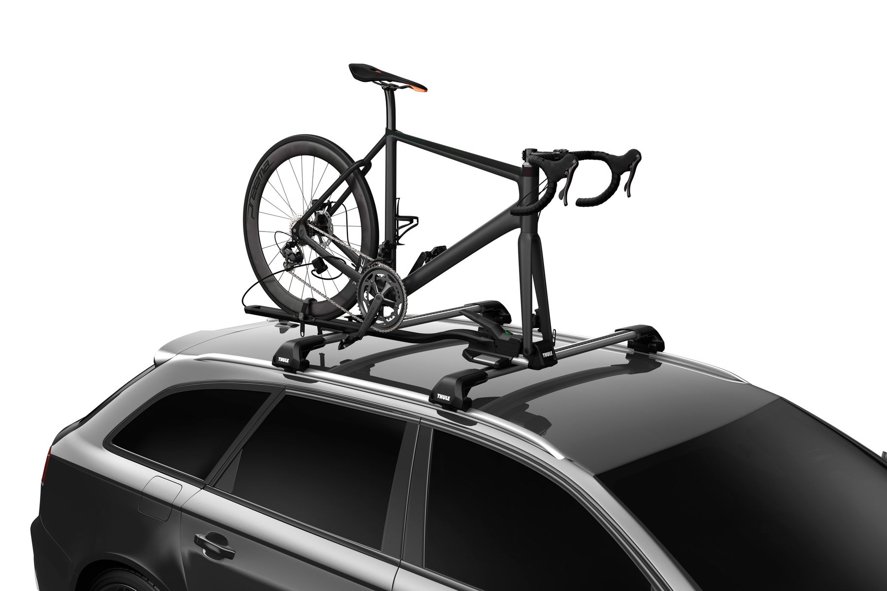 New Model Alu Cycle Carrier Roof Mounted Bike Bicycle Car Rack Holder Lockable 