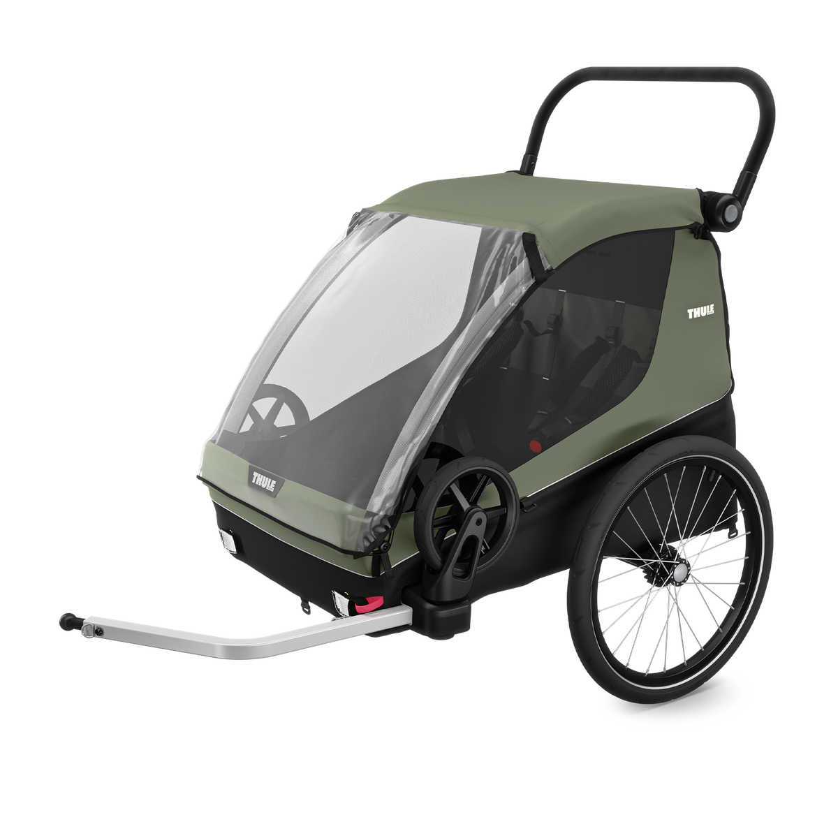 Thule Courier bike trailer vintage green