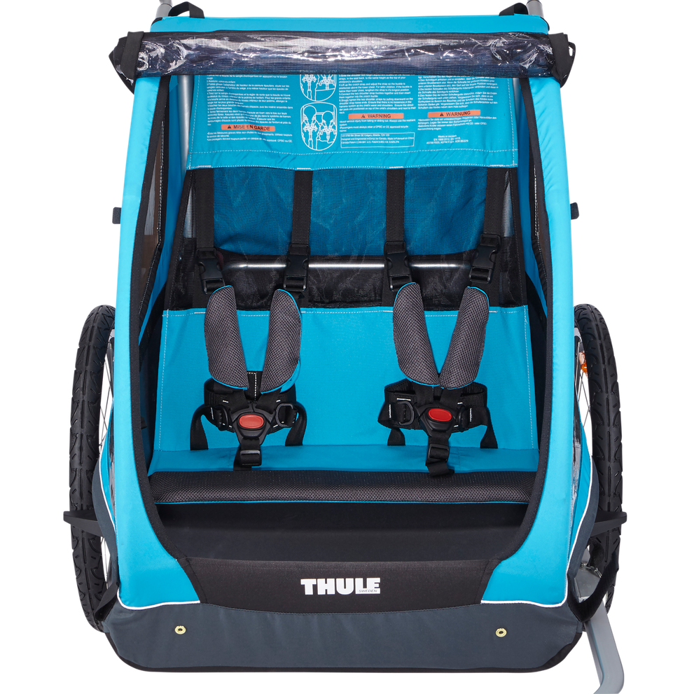 Thule Coaster XT 2-seat bike trailer blue