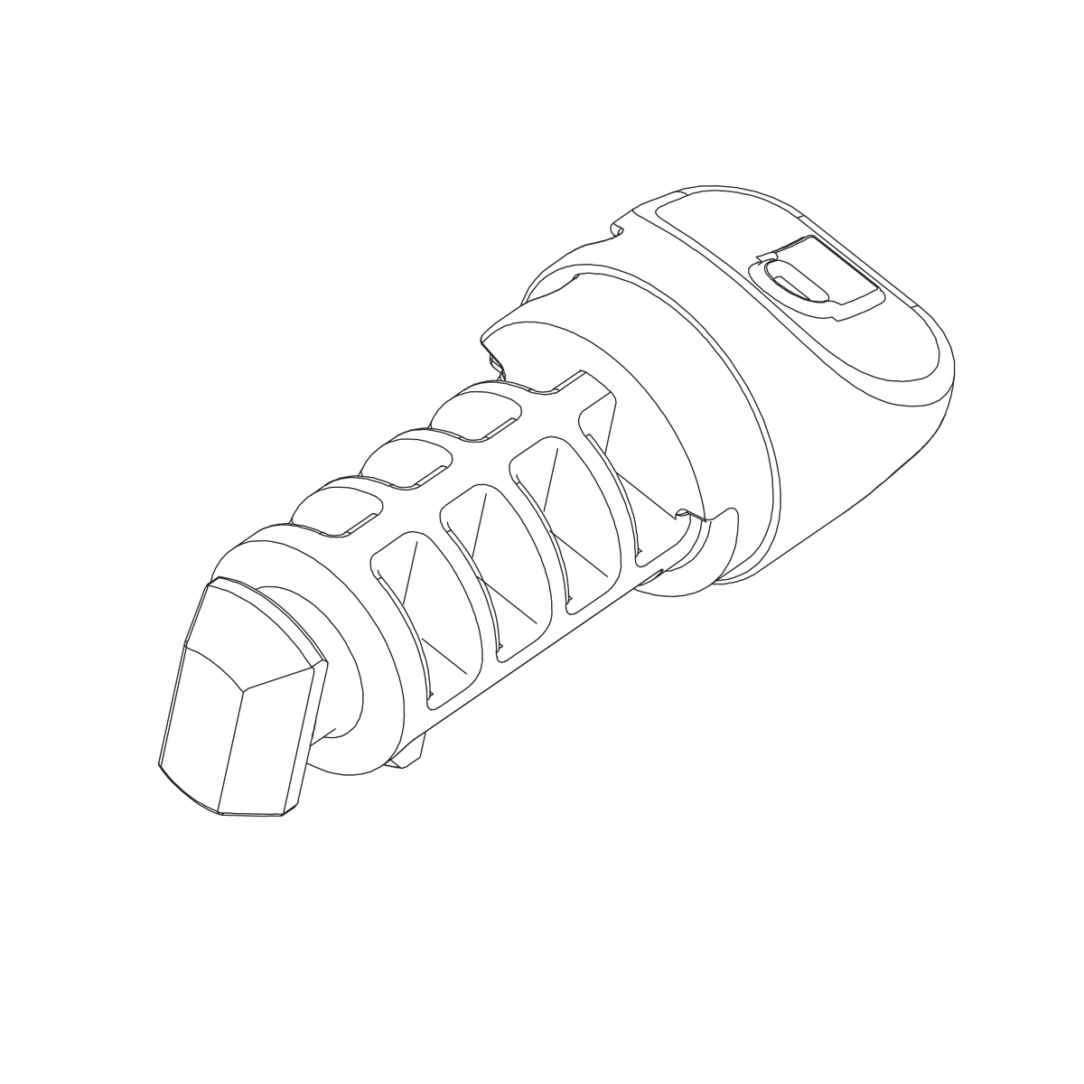 Plastic tumbler lock cylinder - Thule Chariot Cross/Lite/Cab