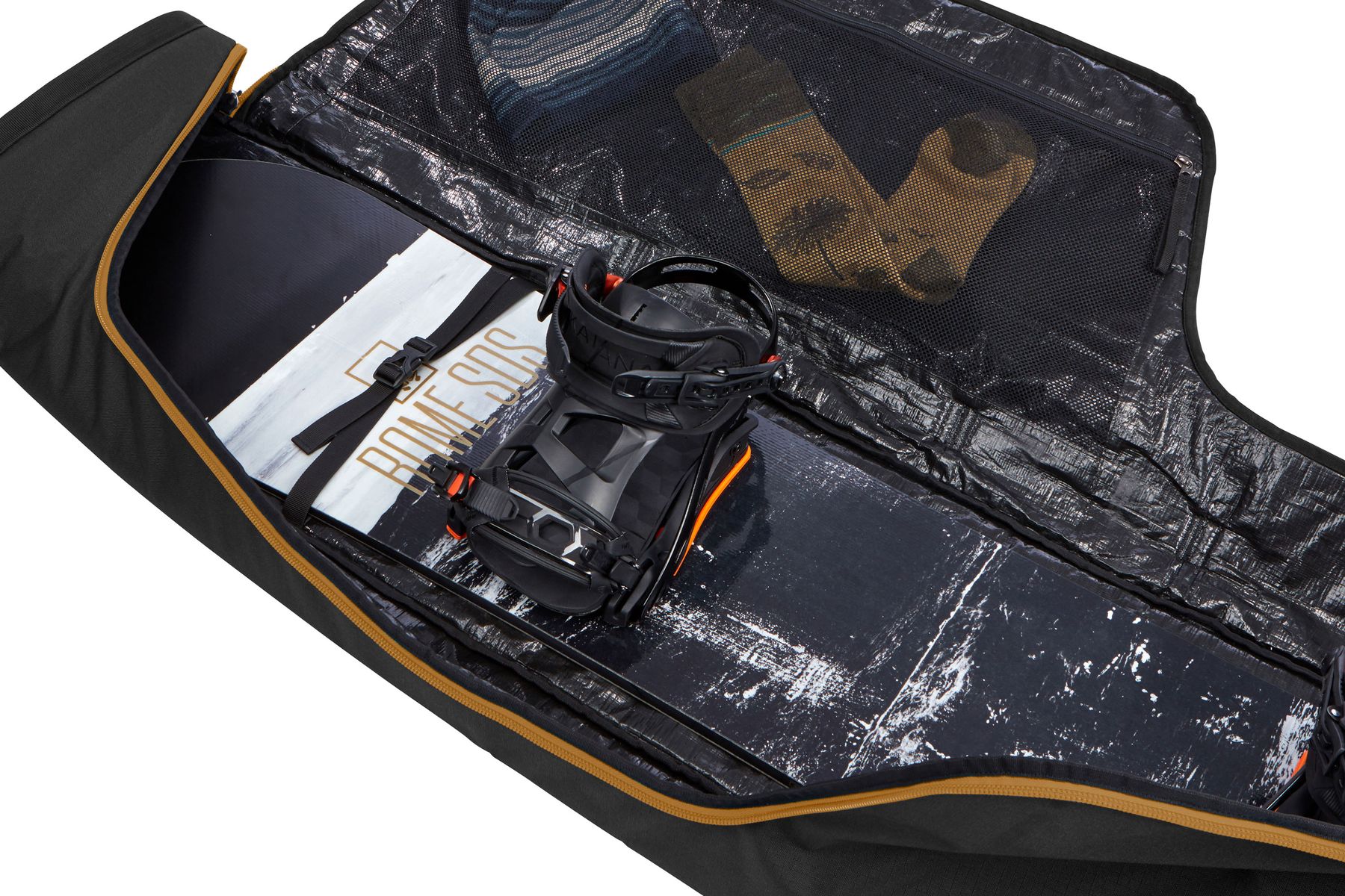 Thule RoundTrip Snowboard Bag 165cm 3204361 internal compression straps