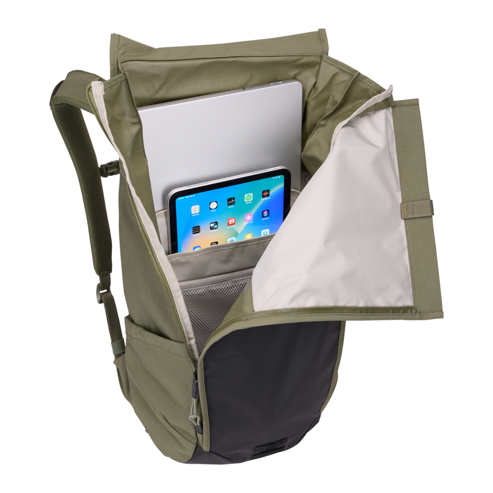 Thule Paramount bike commute backpack soft green 20L