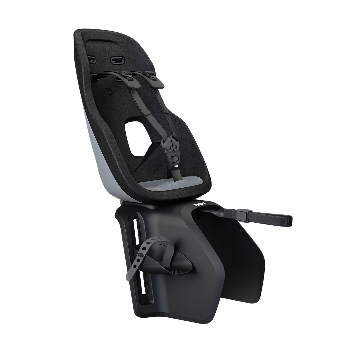 Thule Yepp Nexxt 2 maxi rack mount child bike seat monument gray
