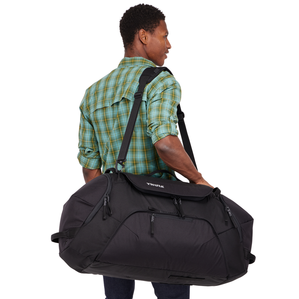 Sac Fourre-tout Thule Roundtrip 80L – Pour Ski Et Snowboard – Compartiment Chaussures Intégré – Polyester Résistant – Noir