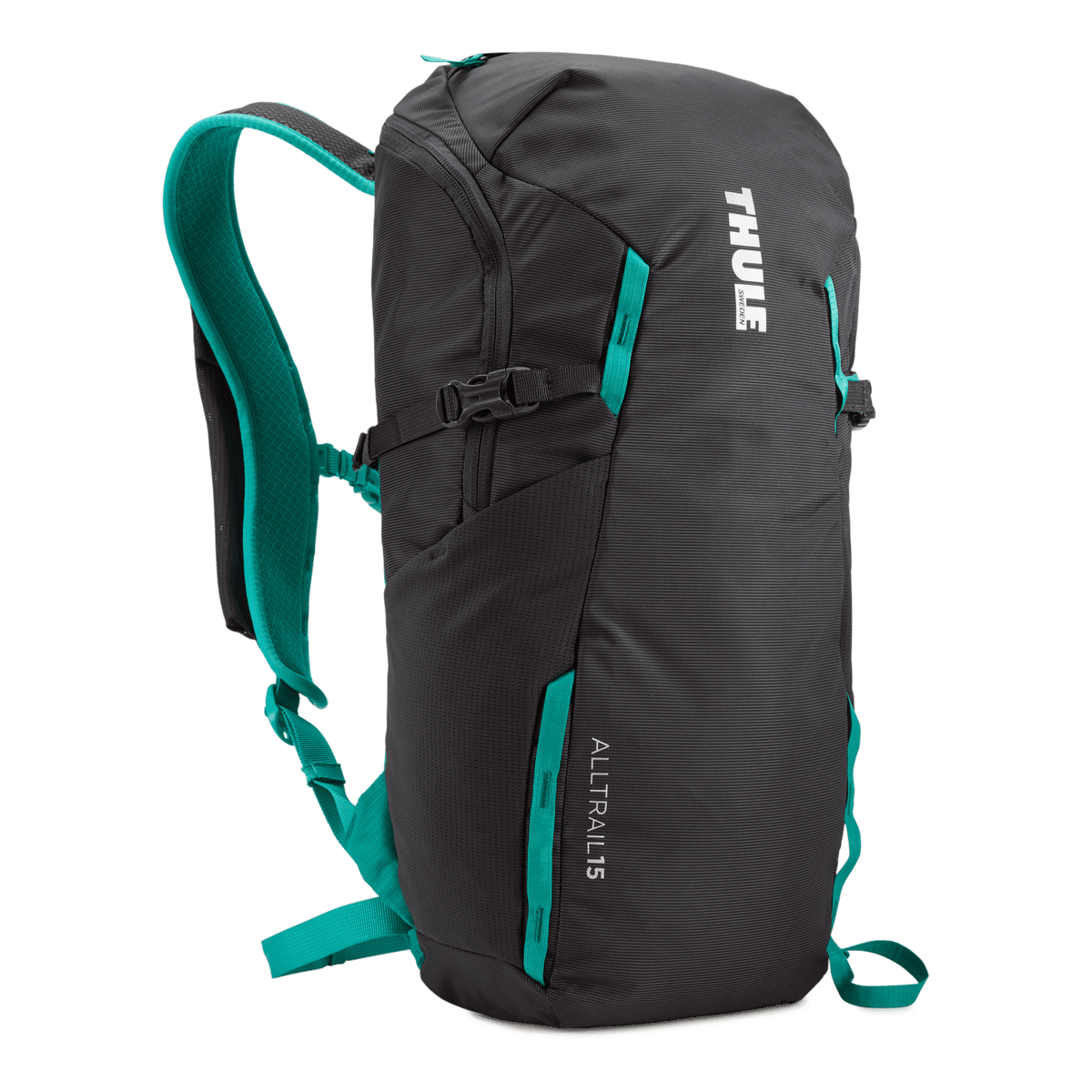 Thule AllTrail 15L hiking backpack obsidian gray/bluegrass blue