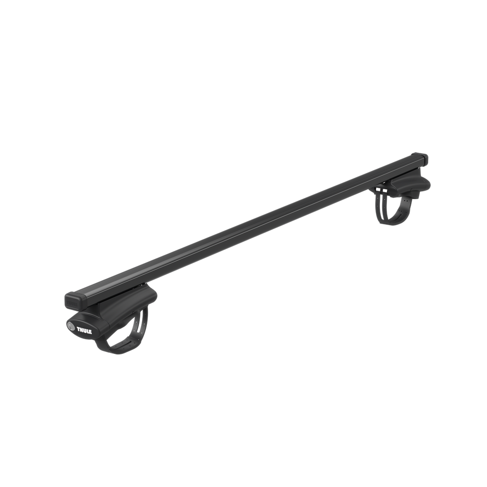 Thule oversized rail foot on Thule SquareBar Evo