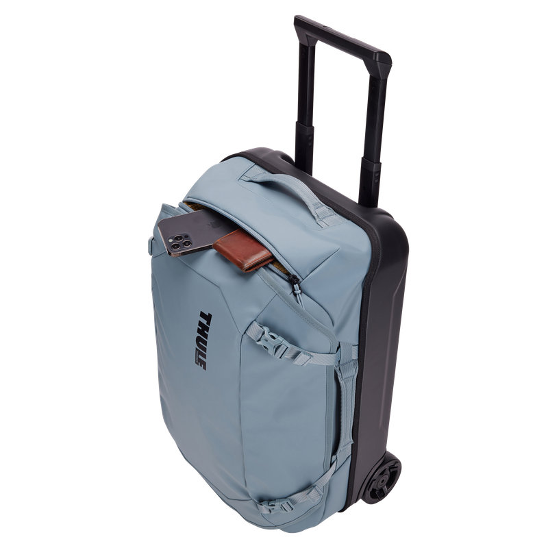 Thule Chasm carry on wheeled duffel suitcase pond gray