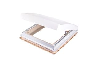 Motorhome accessory Thule Vent Manual white open