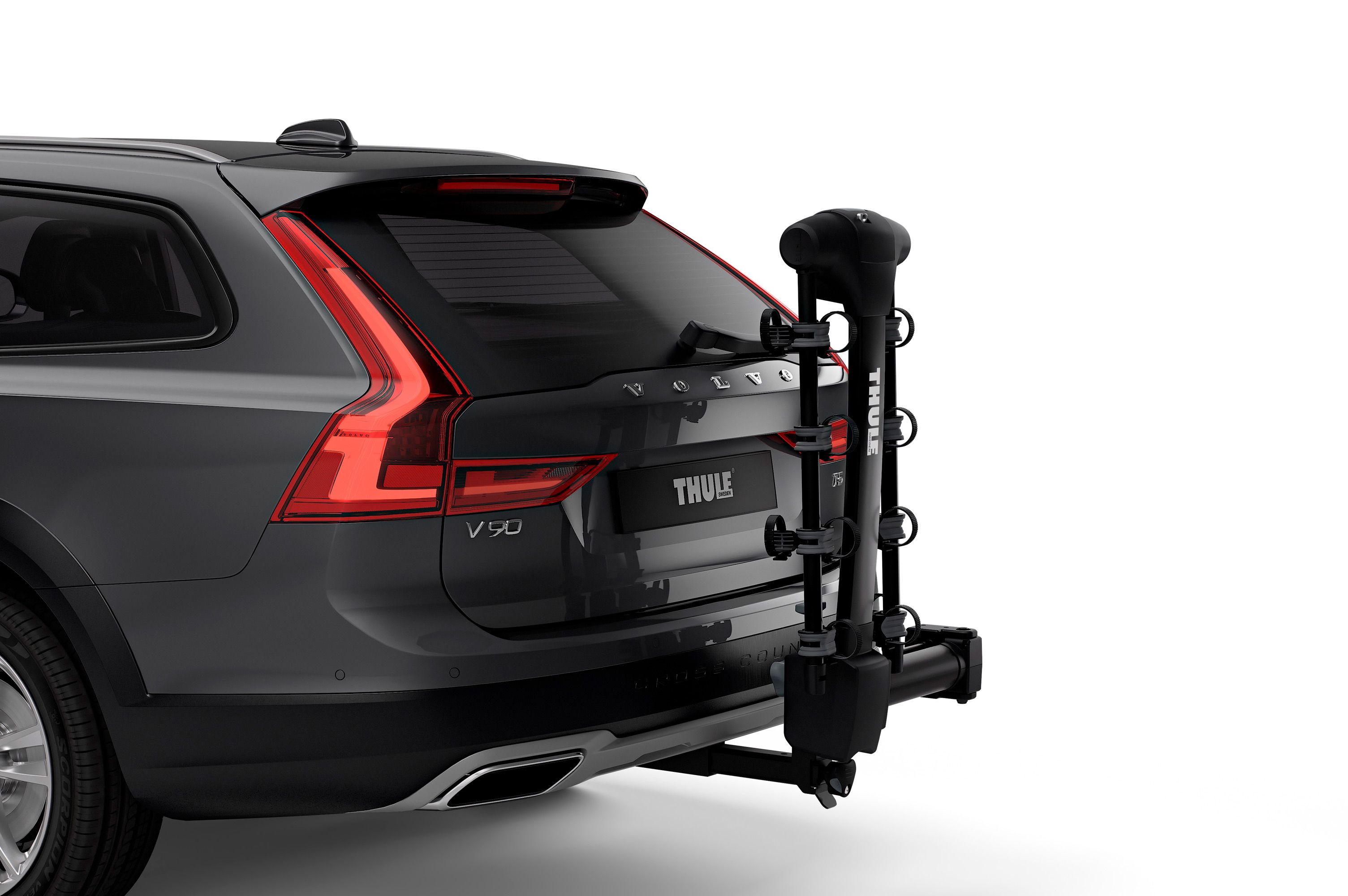 Thule Apex XT Swing 9027XT on car arms down