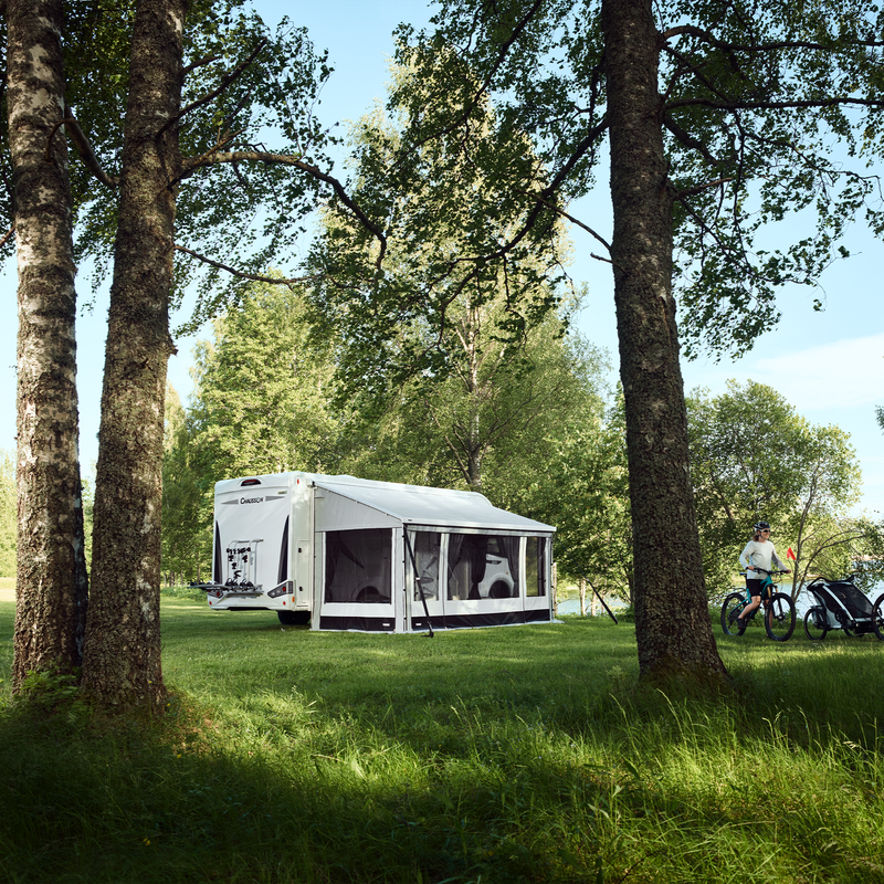 Thule Elite G2 Standard motorhome and caravan bike rack anodised gray