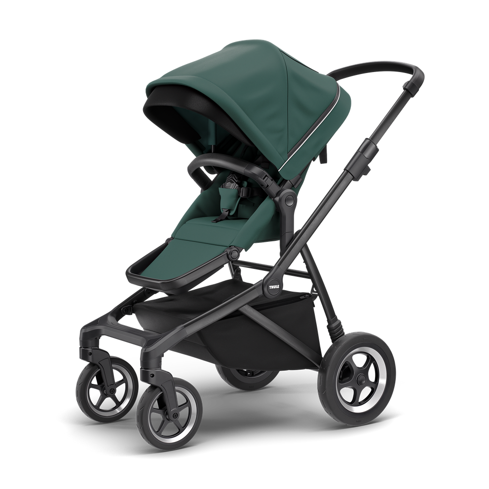 Thule Sleek city stroller mallard green on black