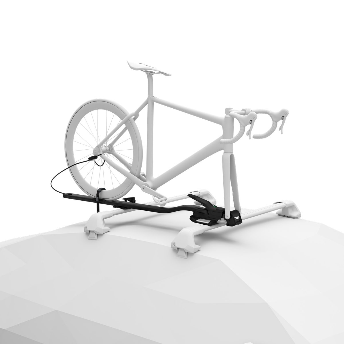 Thule TopRide フォークマウント型ルーフサイクルラック ブラック-