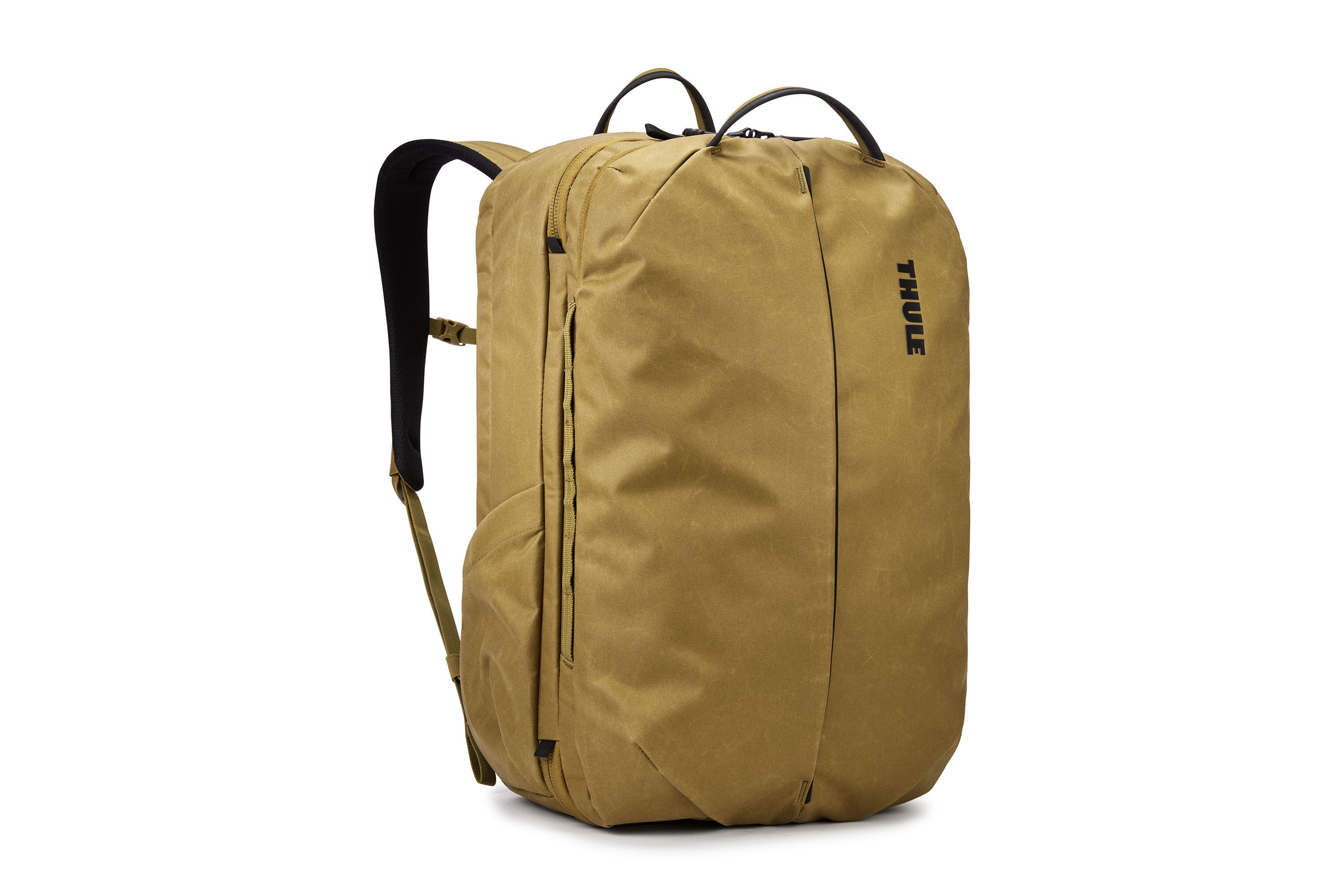 High-Quality Brown Fabric Canvas School Backpack