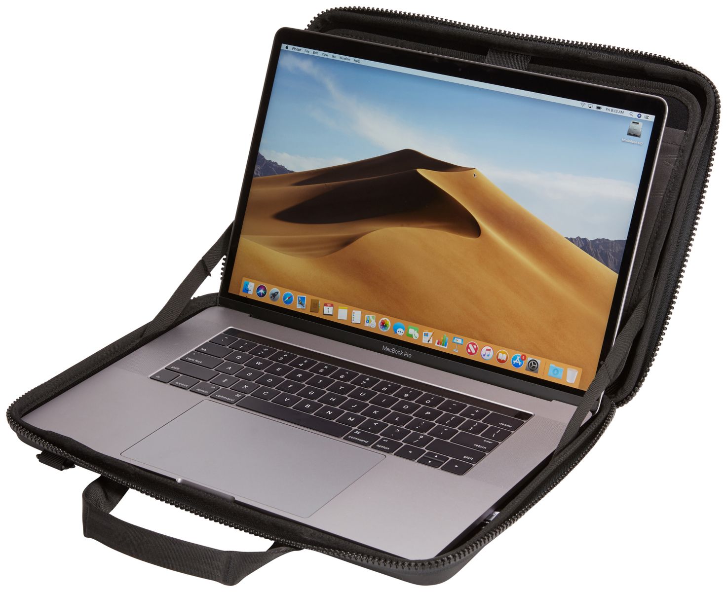 Thule Gauntlet MacBook Pro® Attaché 16 Black - Open Front