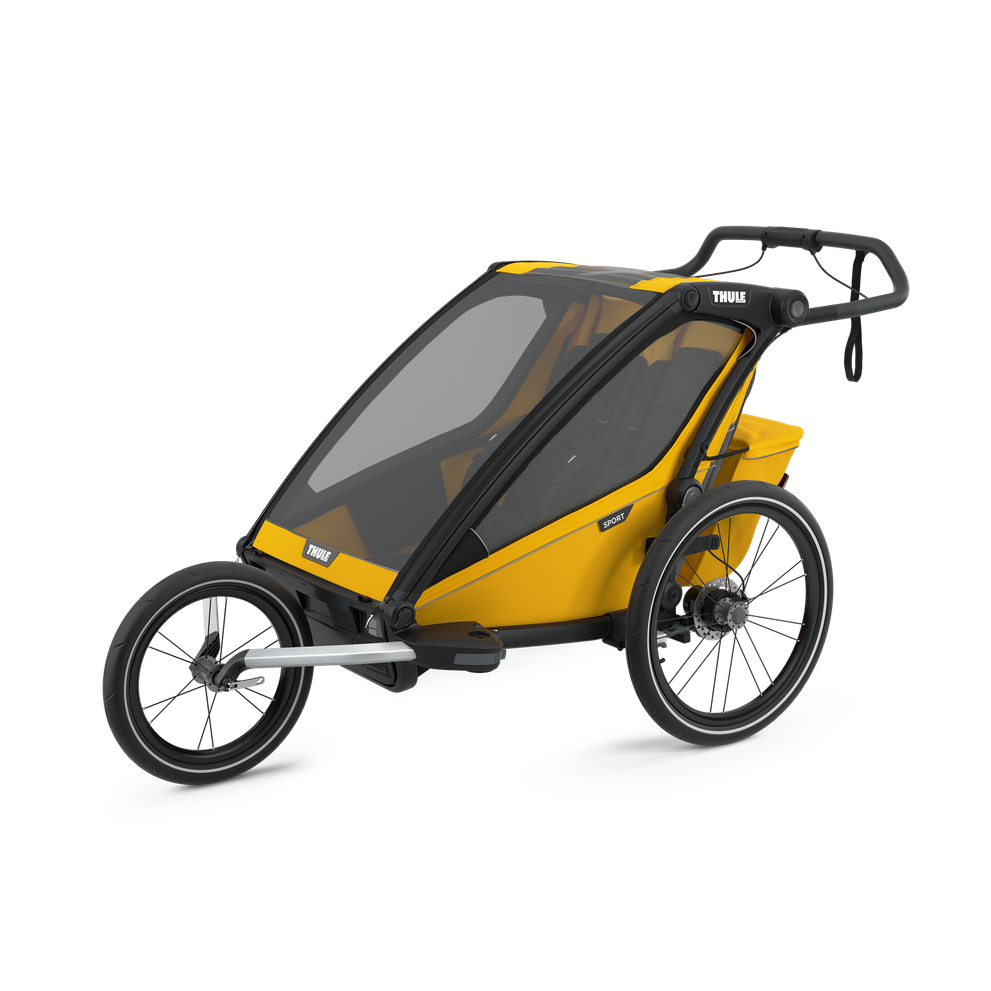 Thule Chariot Sport 2-seat multisport bike trailer spectra yellow