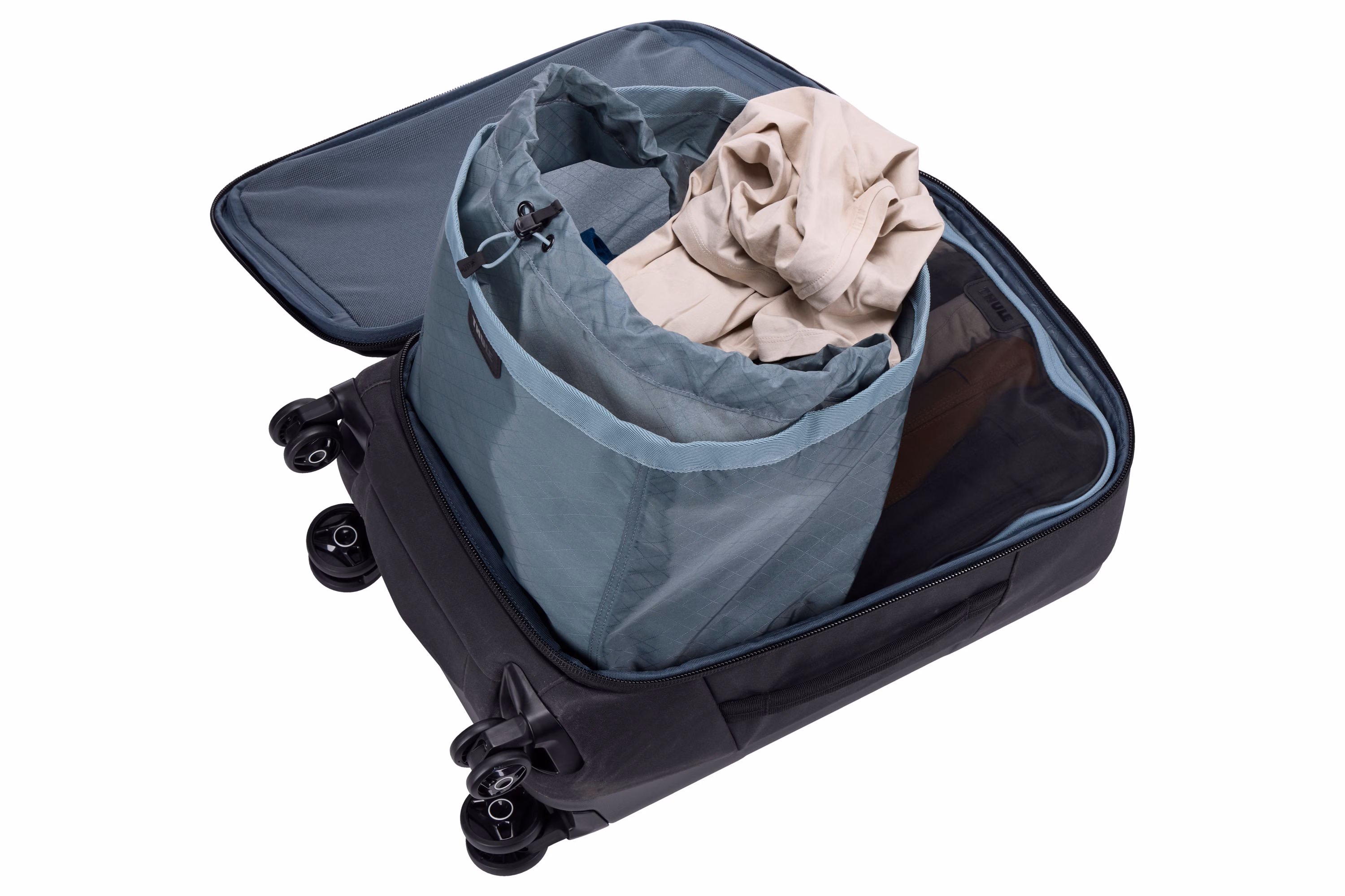Thule packable laundry bag pond gray