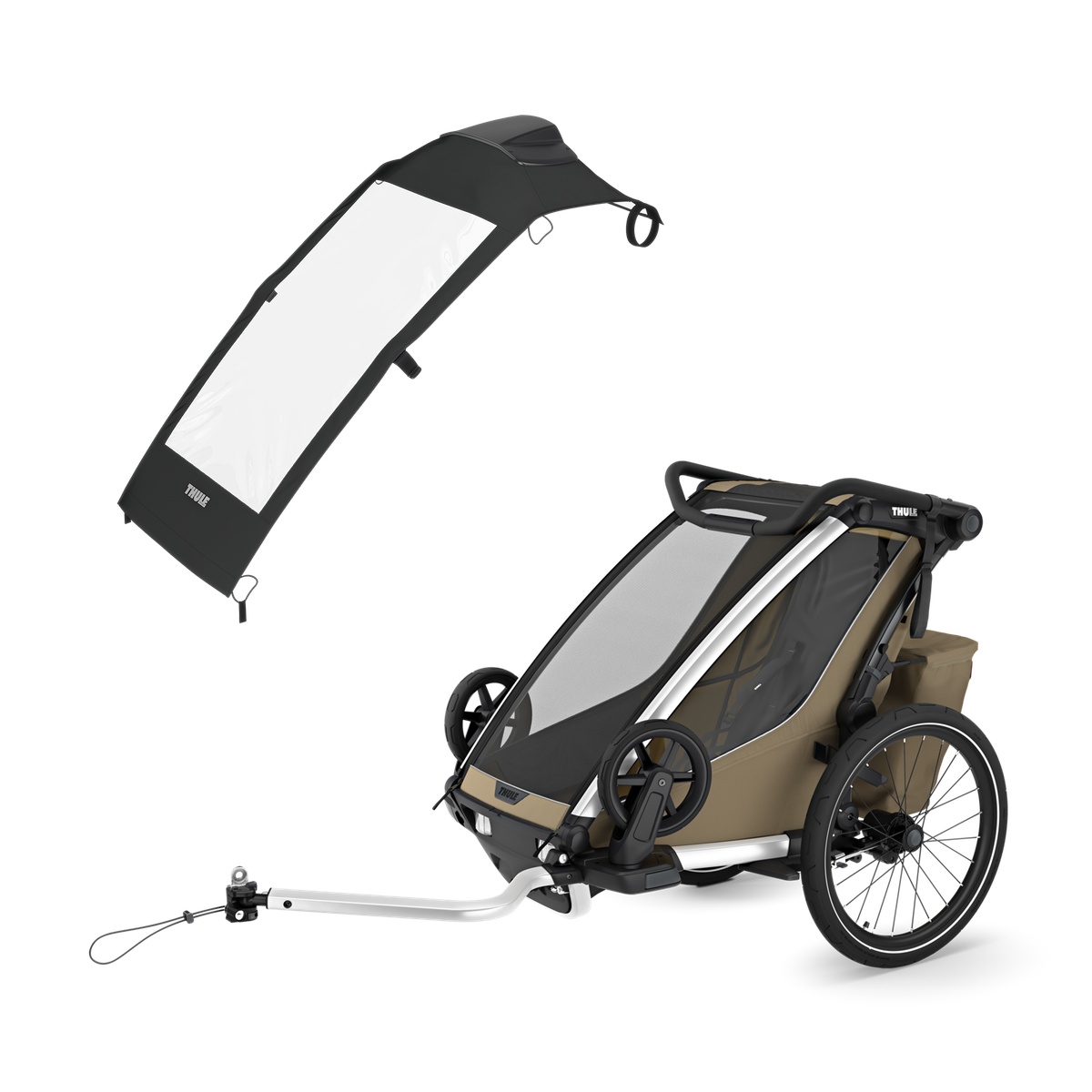 Thule Chariot Cross 2 single + Thule air purifier single