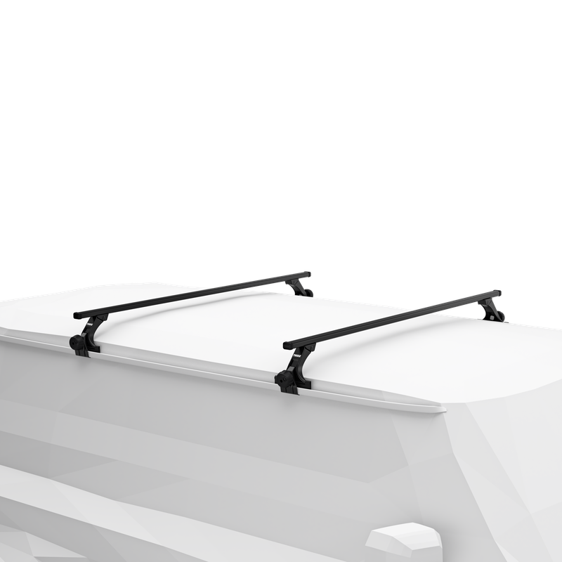 Thule Rapid gutter low foot for vehicles 4-pack black