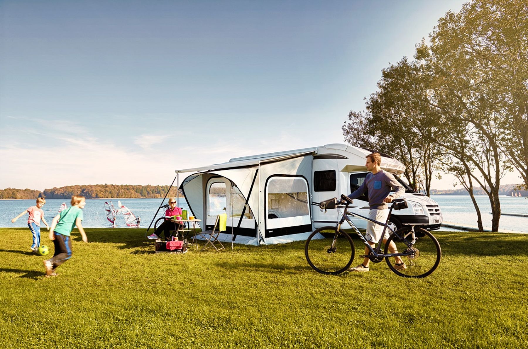 Thule QuickFit Awning Tent black/gray/white - motorhome