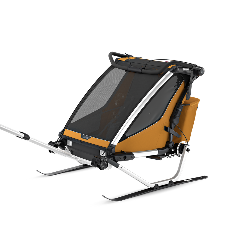 Thule Chariot Sport 2 double 1 or 2-seat multisport bike trailer natural gold