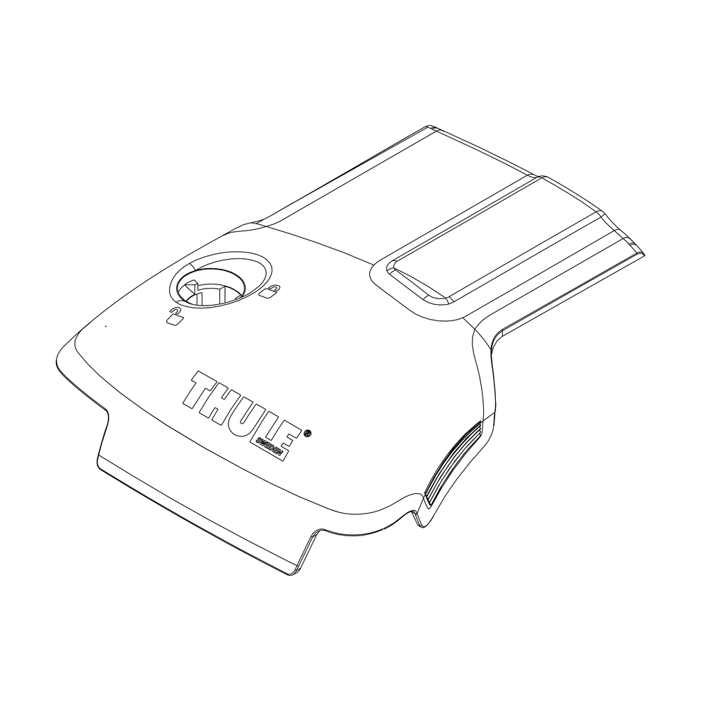 Endcap Right - Thule WingBarEdge 958/Thule AeroBlade 750