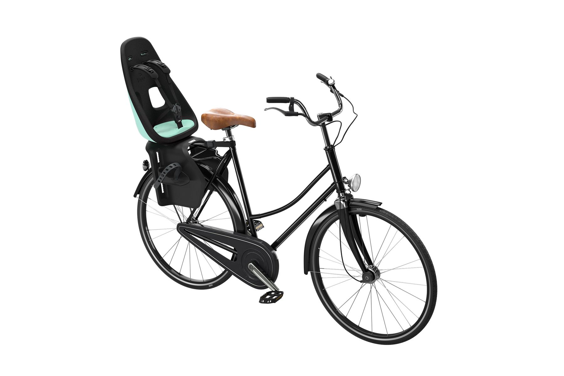 Thule Yepp Nexxt Maxi Rack mounted On bike Mint Green