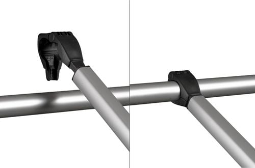 Thule bike rack for vans, caravans & motorhomes - holder detail