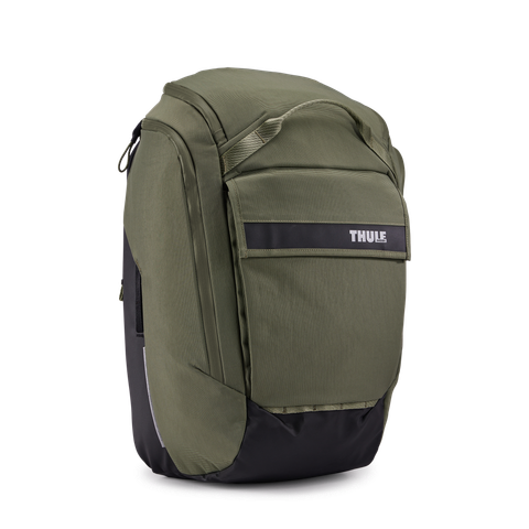 Thule Paramount hybrid bike pannier and backpack 26L green