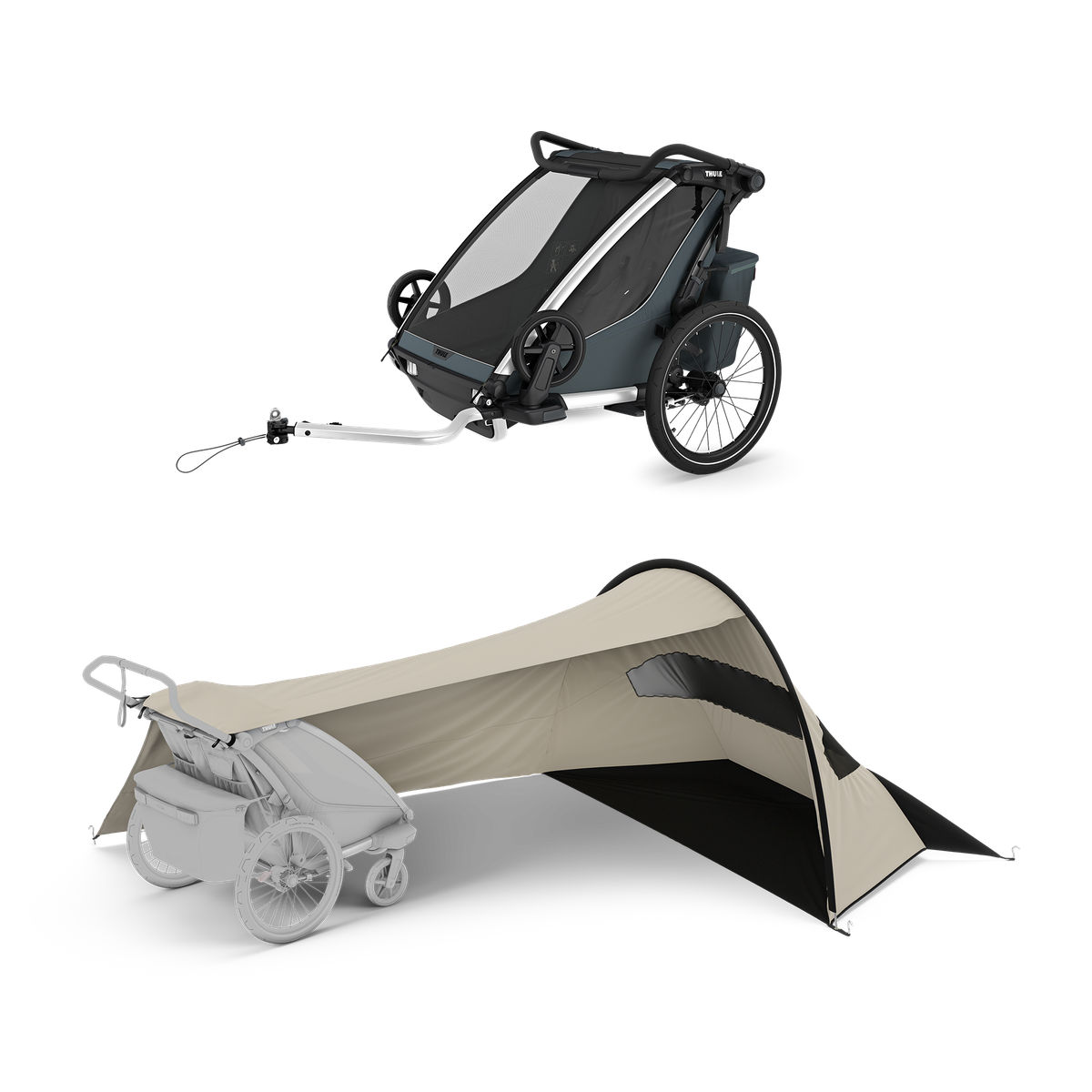 Thule Chariot Cross 2 + Thule sun and wind tarp