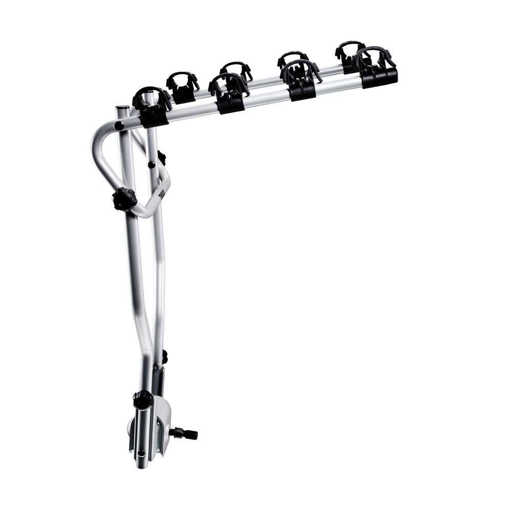 Thule HangOn 4-bike hanging towbar bike rack tiltable silver