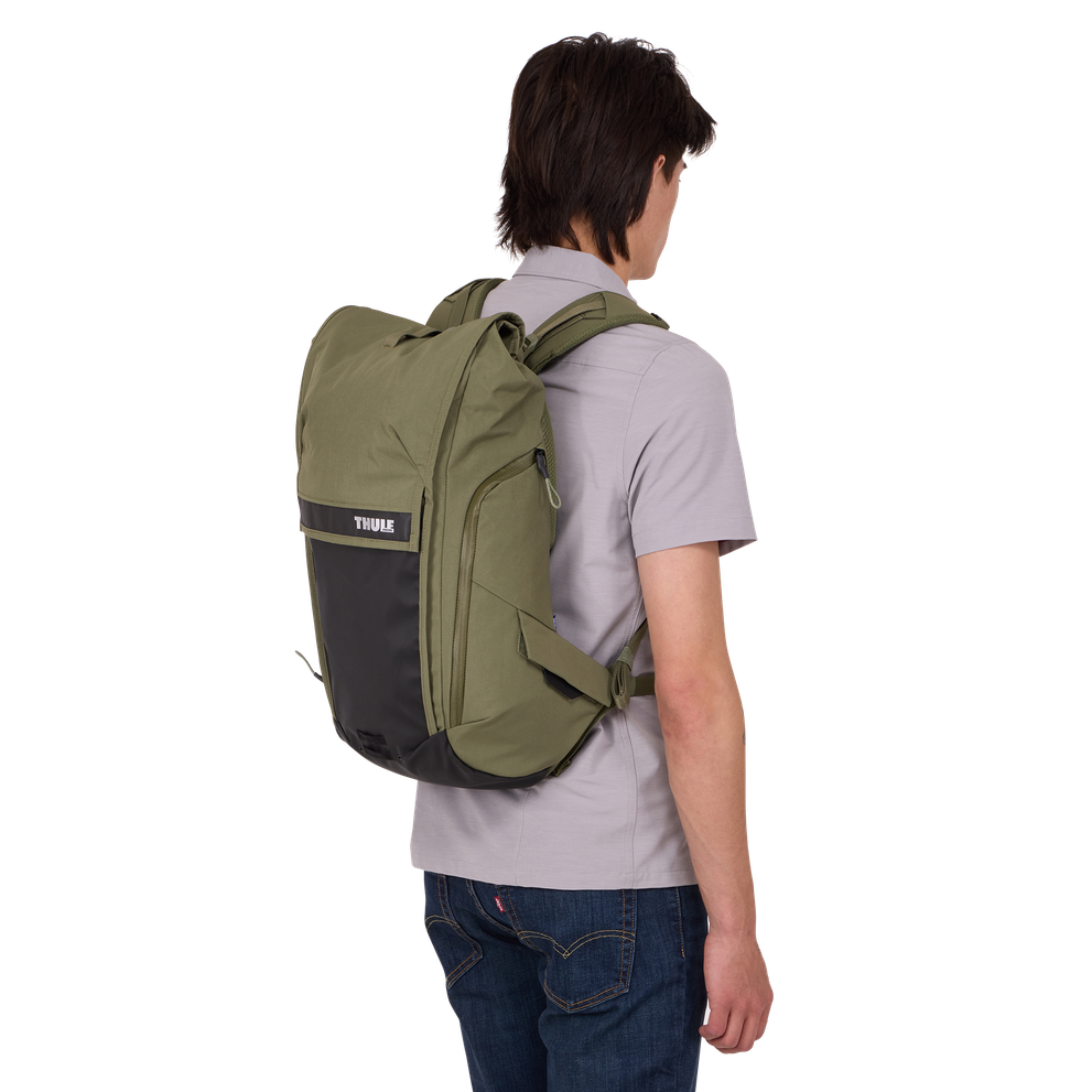 Thule Paramount bike commute backpack soft green 20L