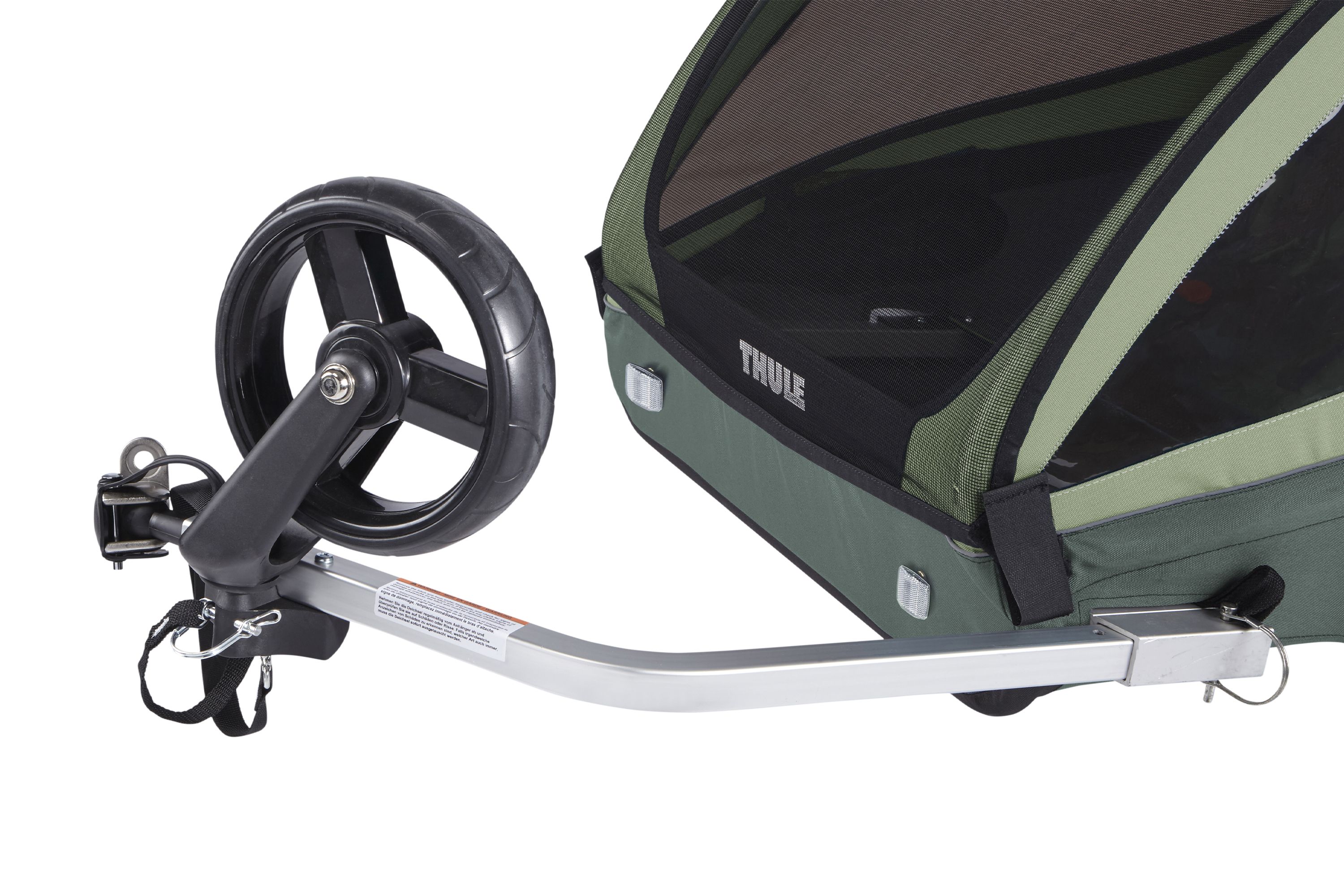 THULE Remolque de bicicleta para niños Coaster XT Basil Green 