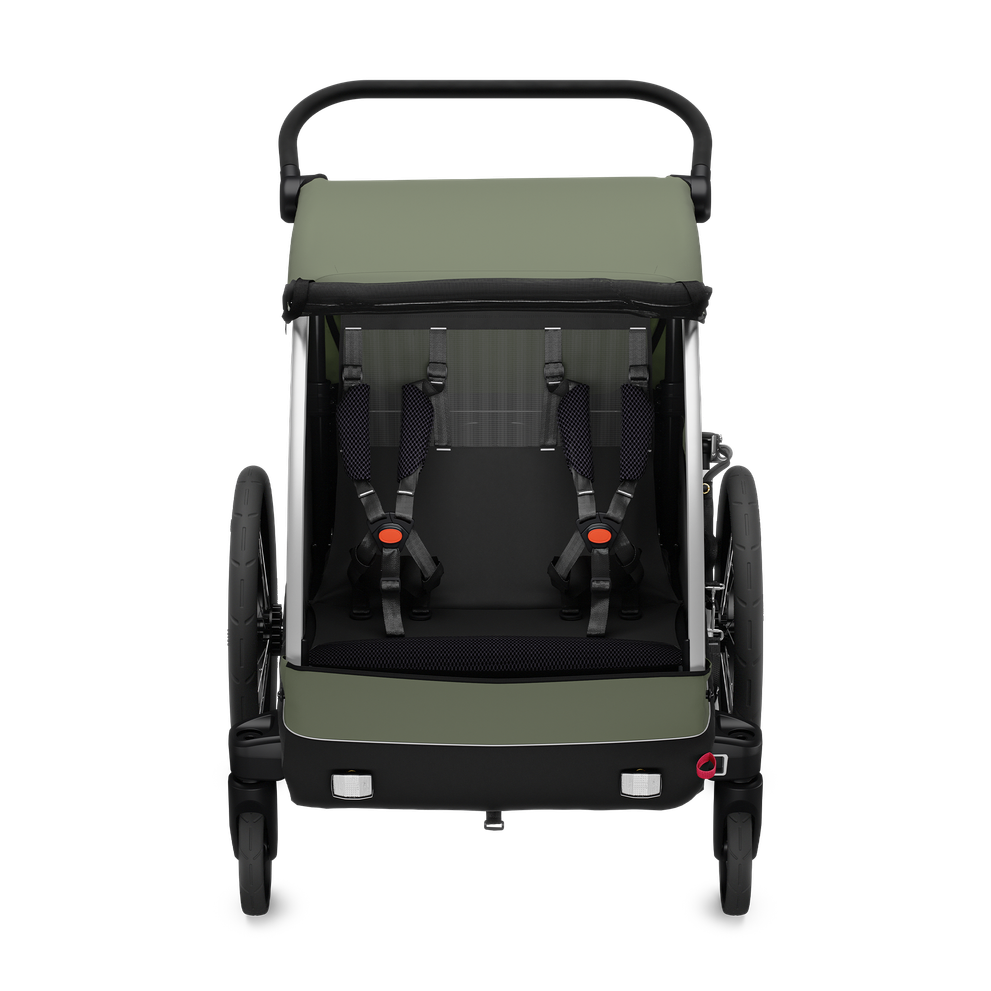 Thule Courier bike trailer vintage green