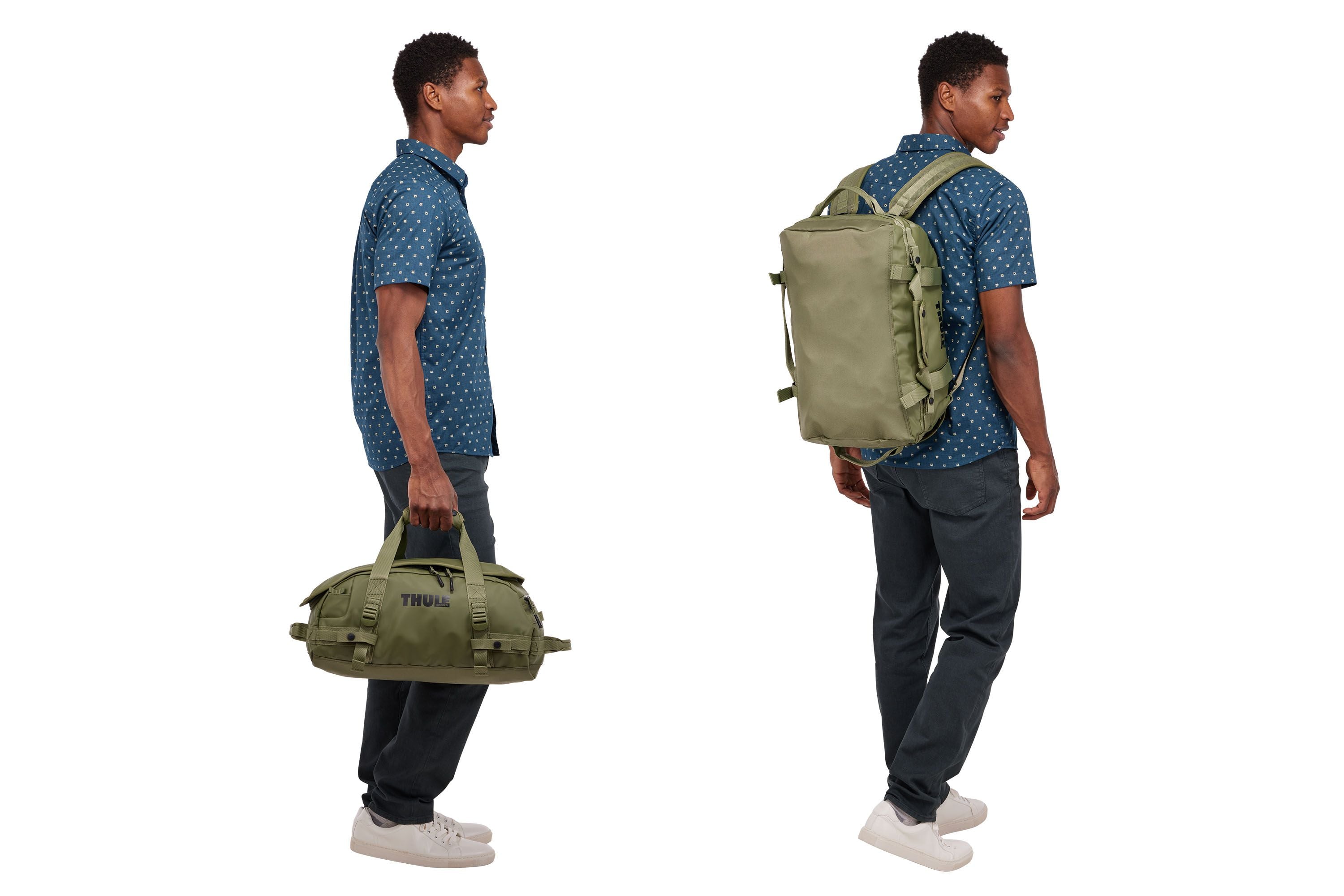 Thule Chasm 30L duffel olivine