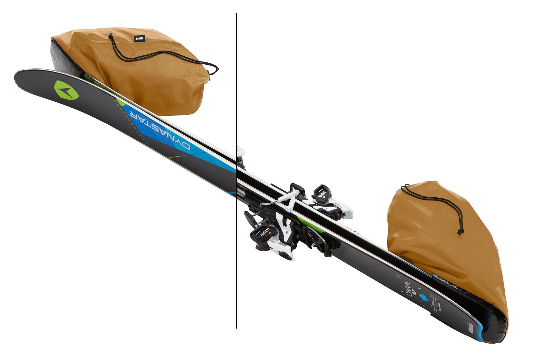 Thule RoundTrip Ski Bag 192cm Black 3204359 padded ski sleeves