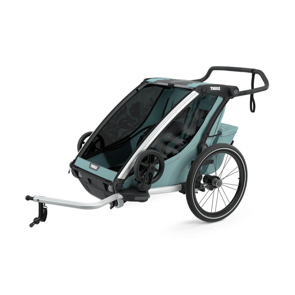 Thule Chariot Cross double 2-seat multisport bike trailer alaska blue