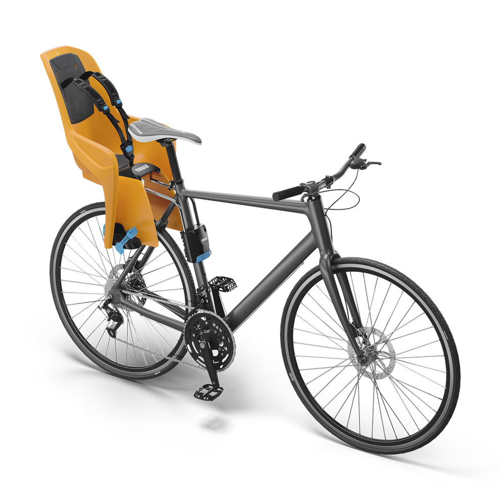 Thule RideAlong Lite frame mount child bike seat zinnia orange