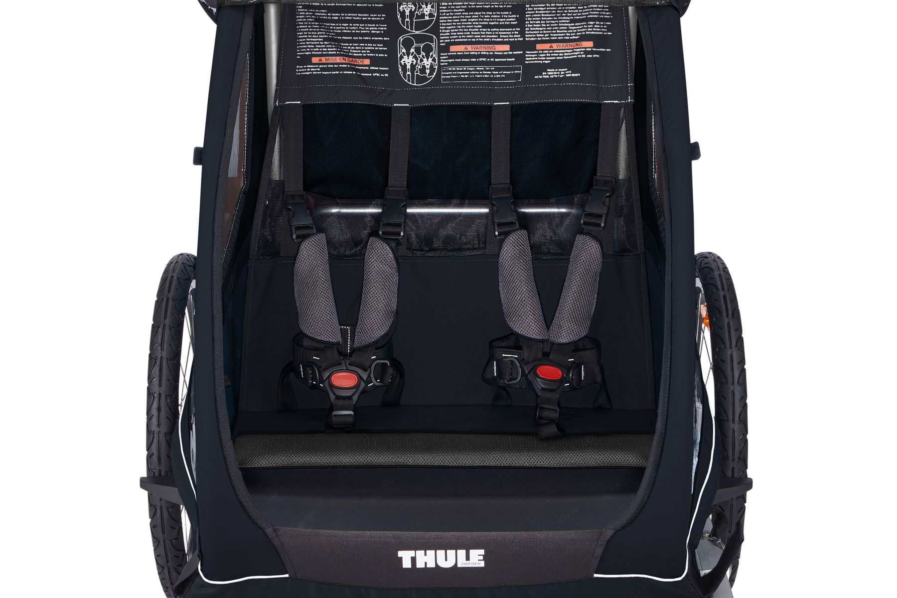 Thule Coaster XT 2-seat Bike Trailer Black - Seats