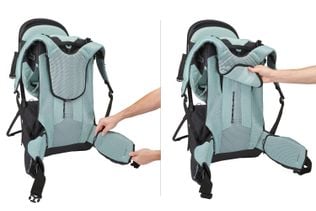 Thule Sapling Child Carrier Adjustable torso and hop belt Black