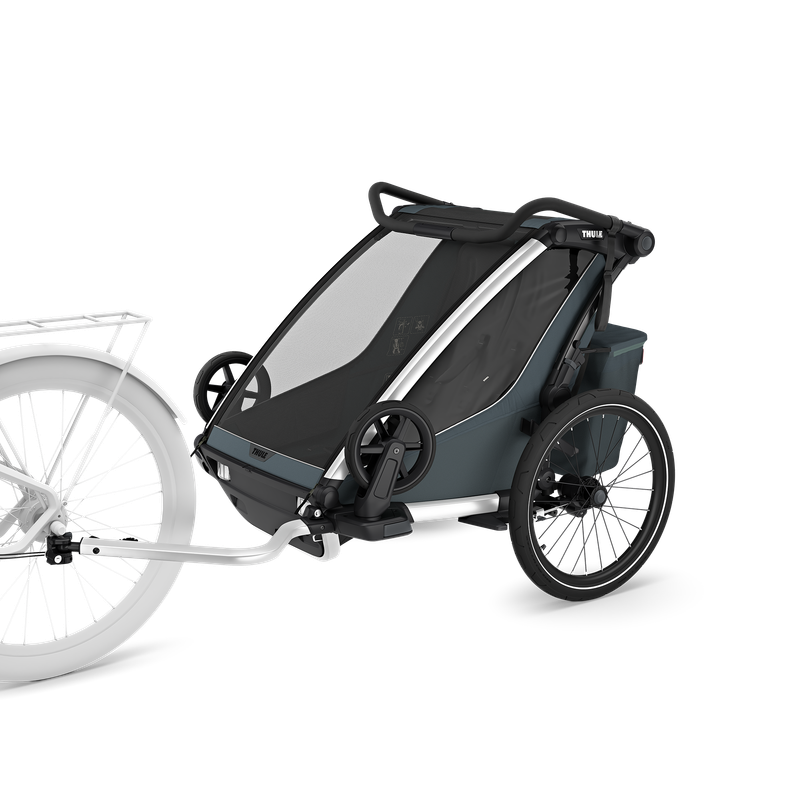 Thule Chariot Cross 2 double 1 or 2-seat multisport bike trailer dark slate