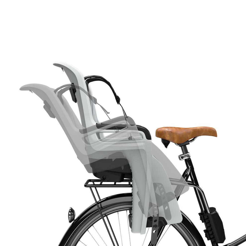 Thule RideAlong 2 tiltable child bike seat light gray