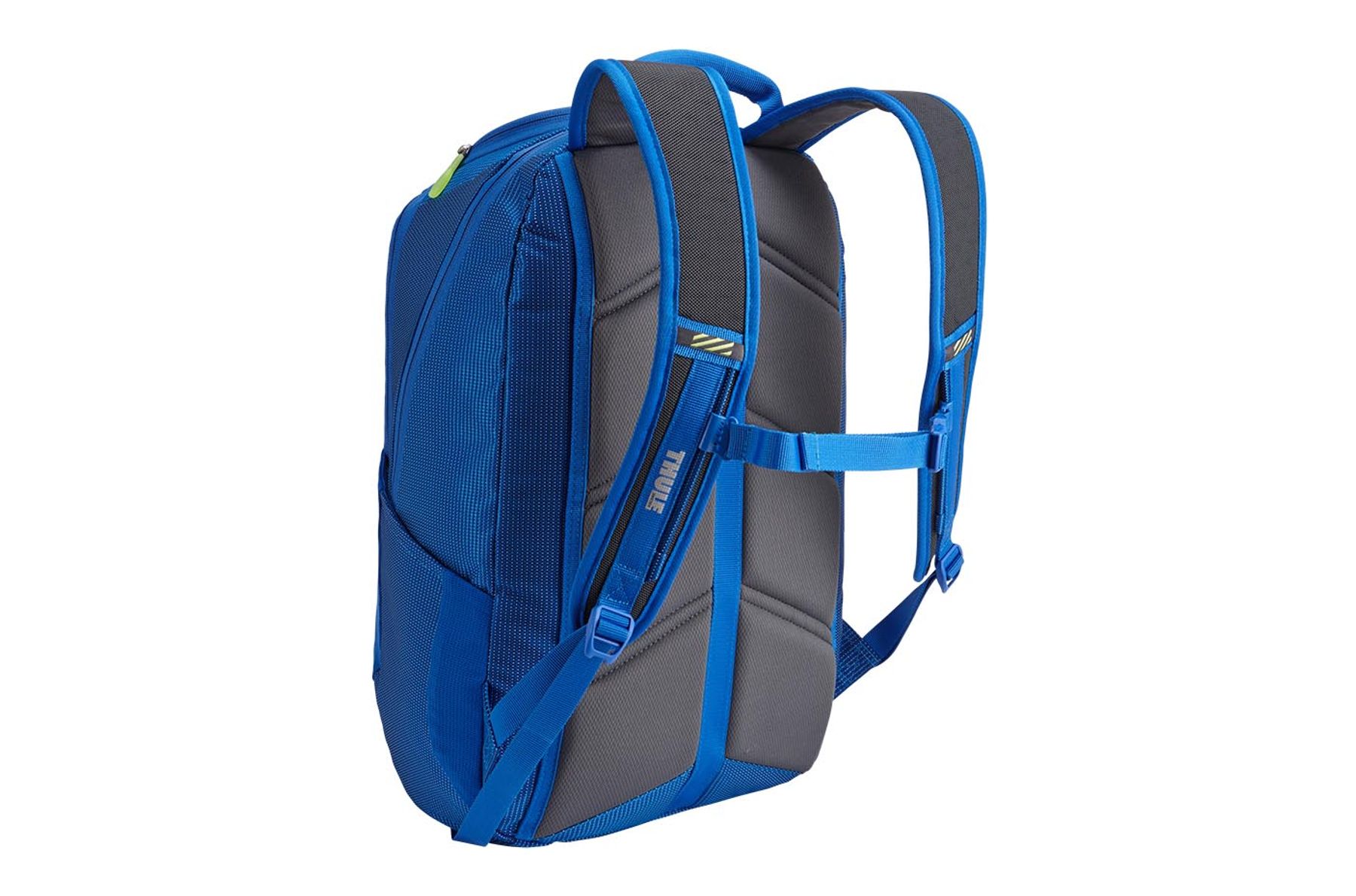 Back side of laptop backpack Thule Crossover 25L Blue