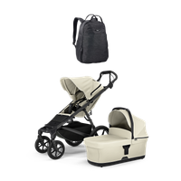 Thule Urban Glide 4-wheel + Thule changing backpack + Thule bassinet