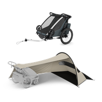 Thule Chariot Cross 2 + Thule sun and wind tarp