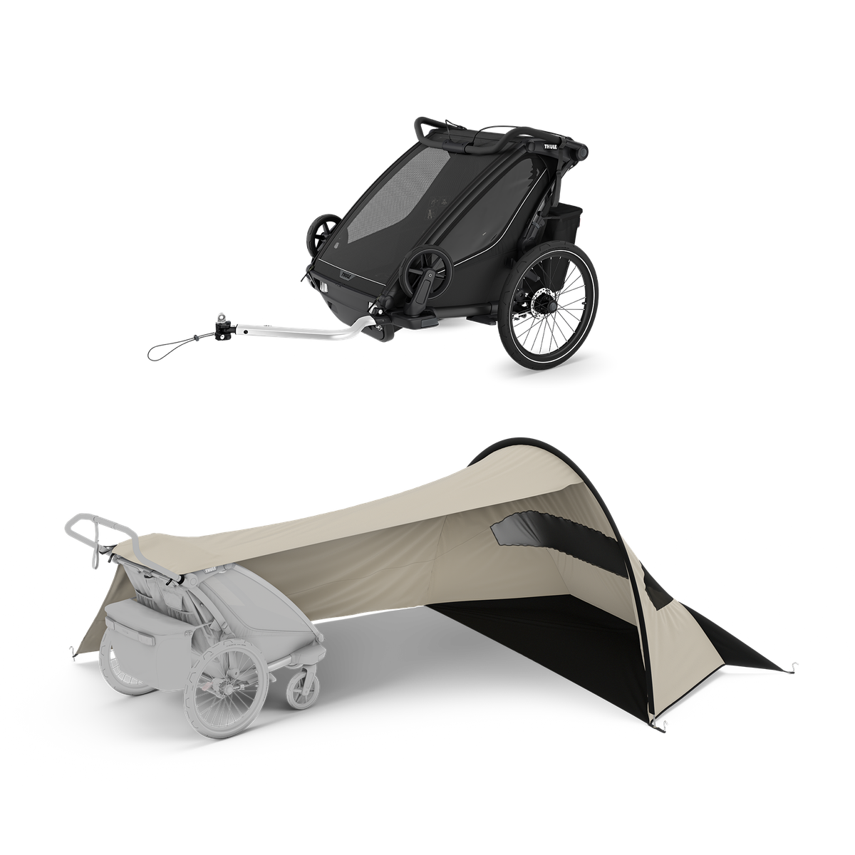 Thule Chariot Sport 2 + Thule sun and wind tarp