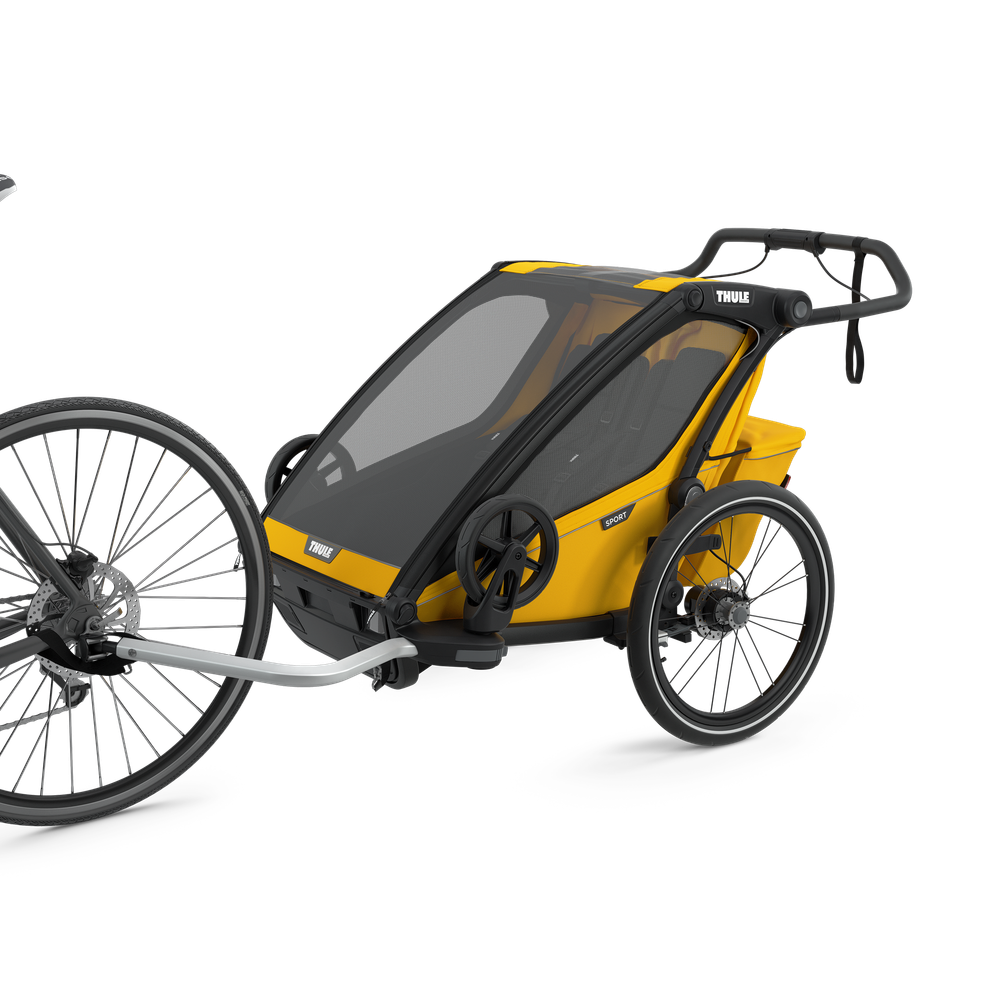 Thule Chariot Sport double 2-seat multisport bike trailer spectra yellow