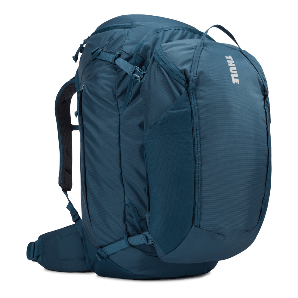 Thule Landmark 70L women's backpacking pack majolica blue