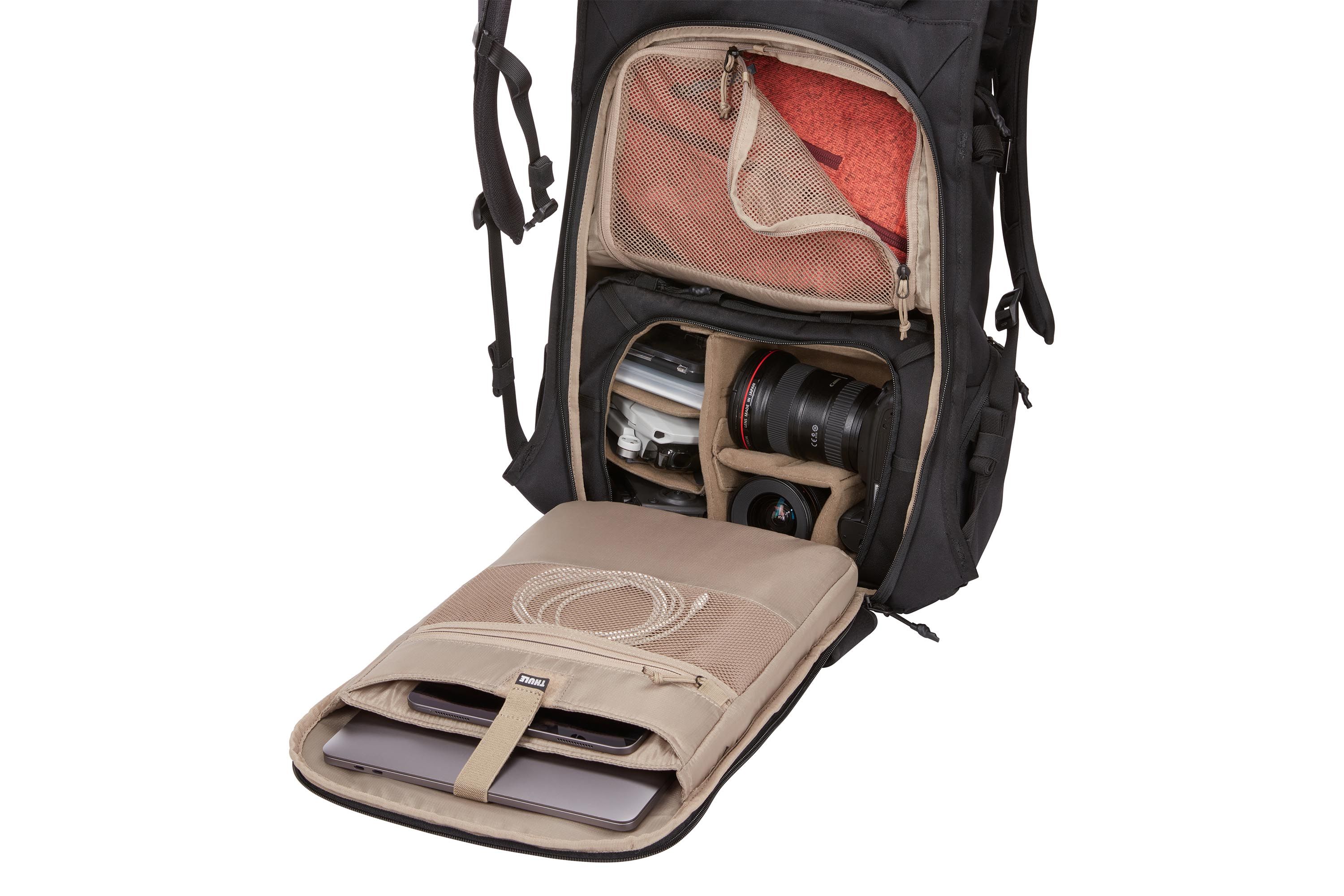 Thule dslr rolltop backpack top